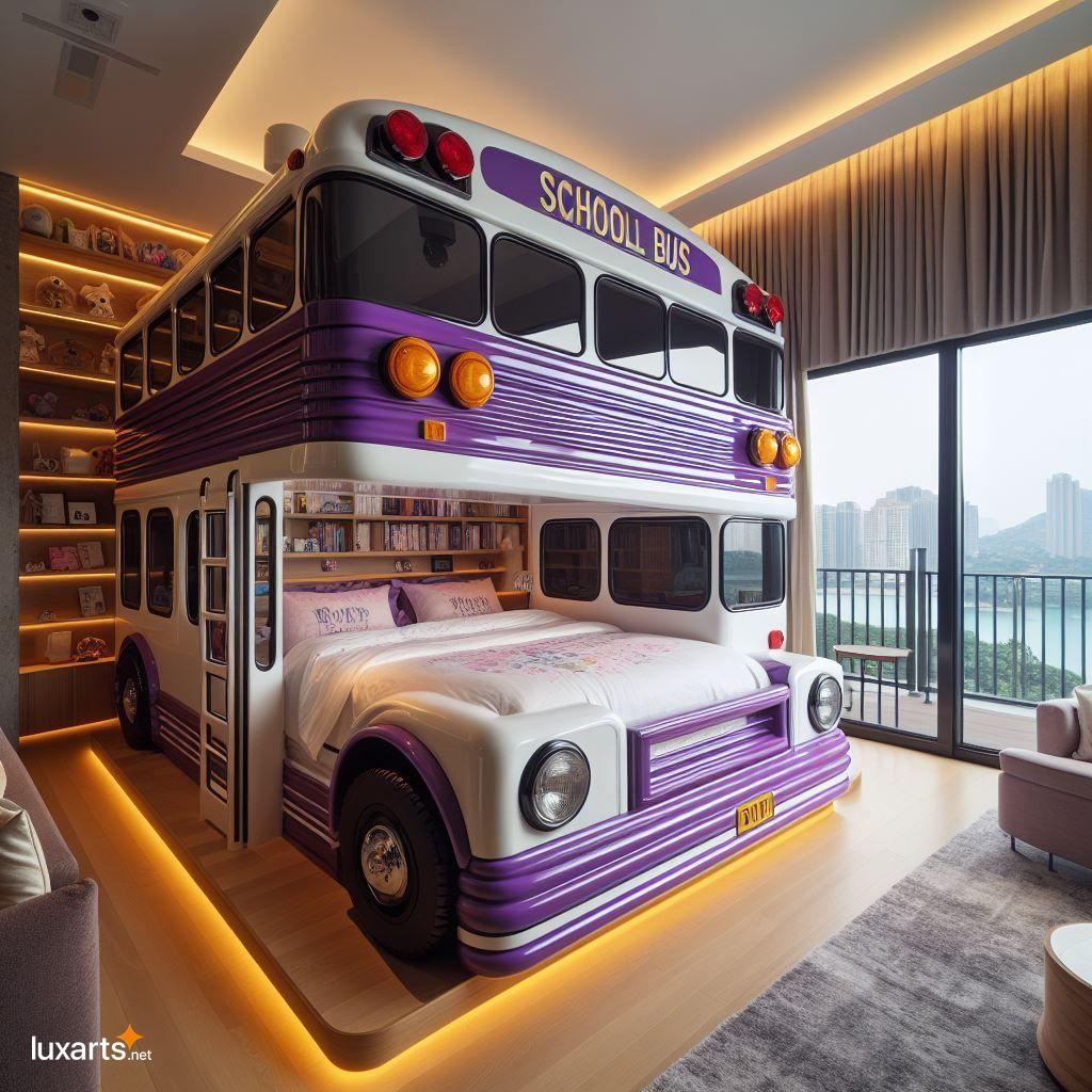 Transform Your Child's Bedroom into a Playful Adventure with a School Bus Bunk Bed school bus bunk bed 3