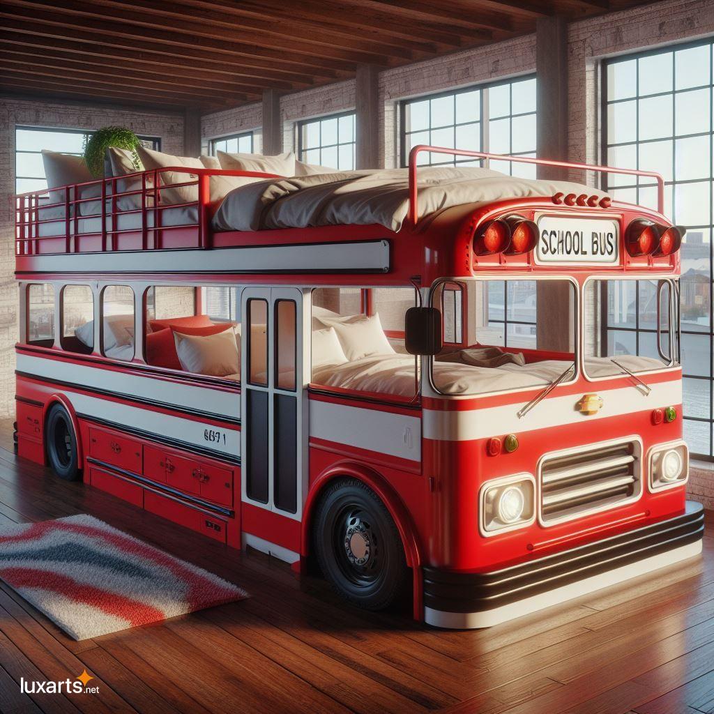 Transform Your Child's Bedroom into a Playful Adventure with a School Bus Bunk Bed school bus bunk bed 5