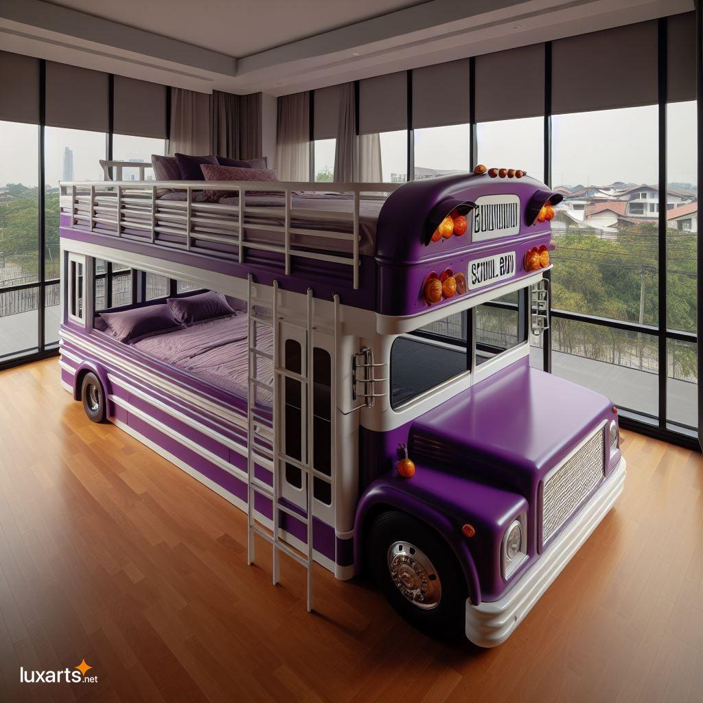 Transform Your Child's Bedroom into a Playful Adventure with a School Bus Bunk Bed school bus bunk bed 6