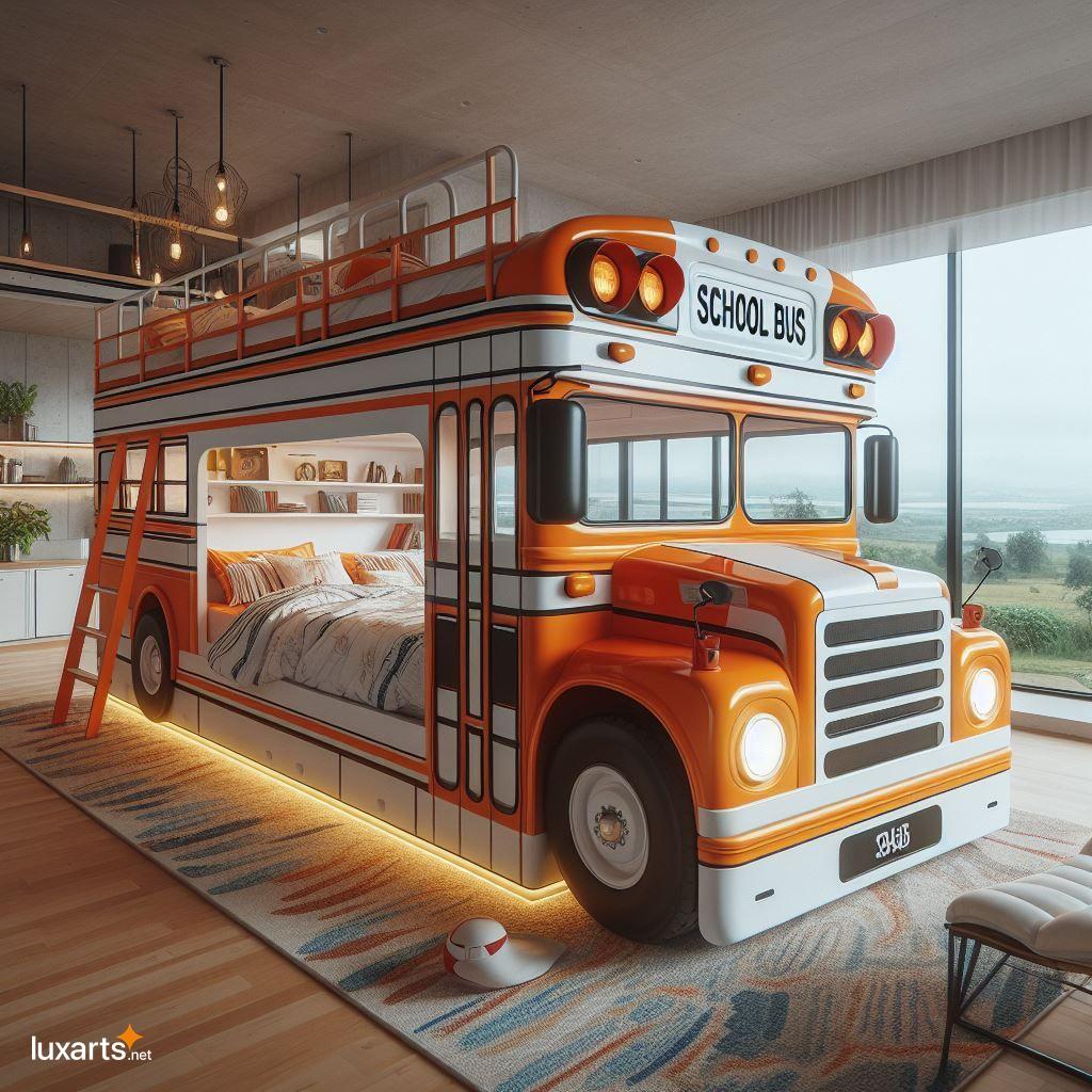 Transform Your Child's Bedroom into a Playful Adventure with a School Bus Bunk Bed school bus bunk bed 8