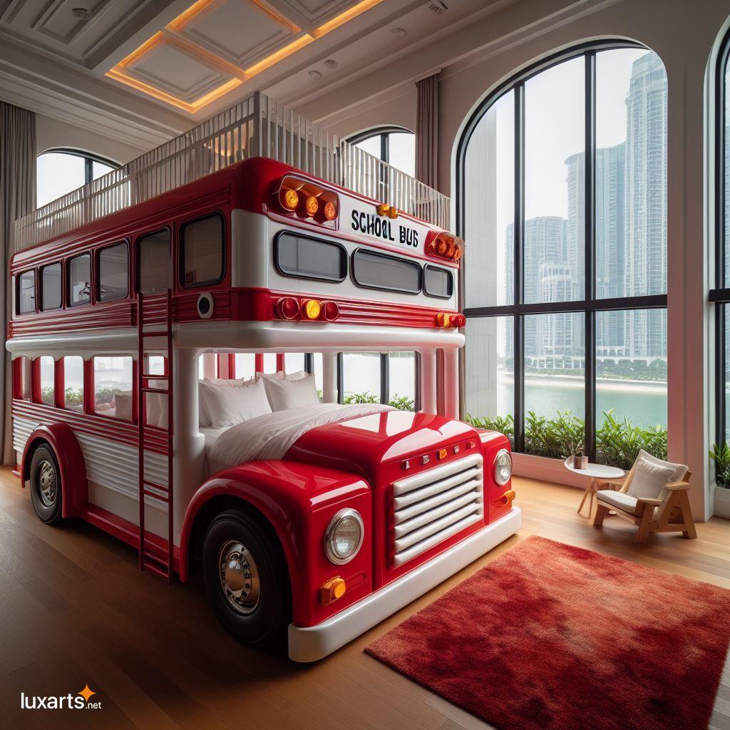 Transform Your Child's Bedroom into a Playful Adventure with a School Bus Bunk Bed school bus bunk bed 9