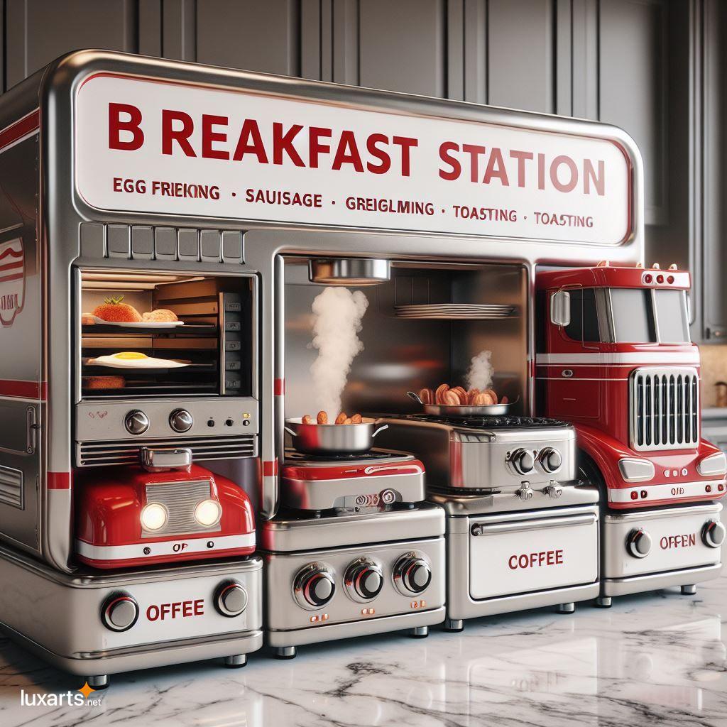 Turn Your Kitchen into a Trucker's Paradise with a DIY Semi Truck Breakfast Station semi truck inspired breakfast station 1