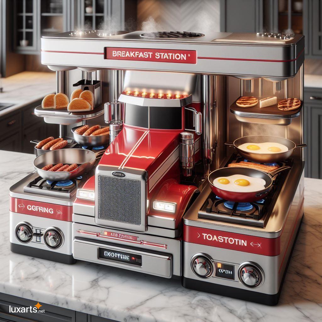 Turn Your Kitchen into a Trucker's Paradise with a DIY Semi Truck Breakfast Station semi truck inspired breakfast station 10