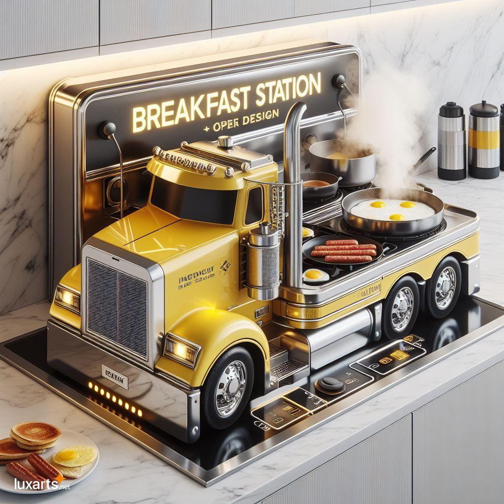 Turn Your Kitchen into a Trucker's Paradise with a DIY Semi Truck Breakfast Station semi truck inspired breakfast station 2