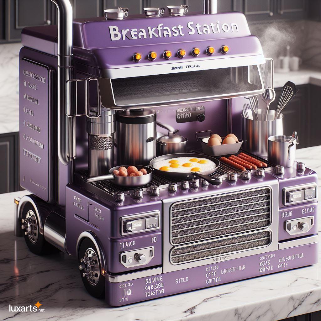 Turn Your Kitchen into a Trucker's Paradise with a DIY Semi Truck Breakfast Station semi truck inspired breakfast station 3