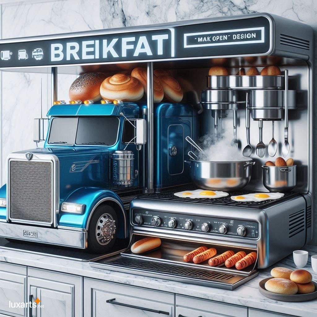 Turn Your Kitchen into a Trucker's Paradise with a DIY Semi Truck Breakfast Station semi truck inspired breakfast station 5