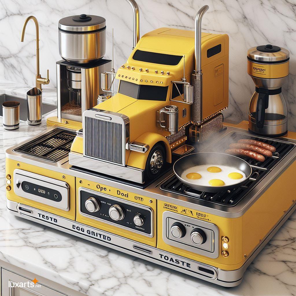 Turn Your Kitchen into a Trucker's Paradise with a DIY Semi Truck Breakfast Station semi truck inspired breakfast station 6