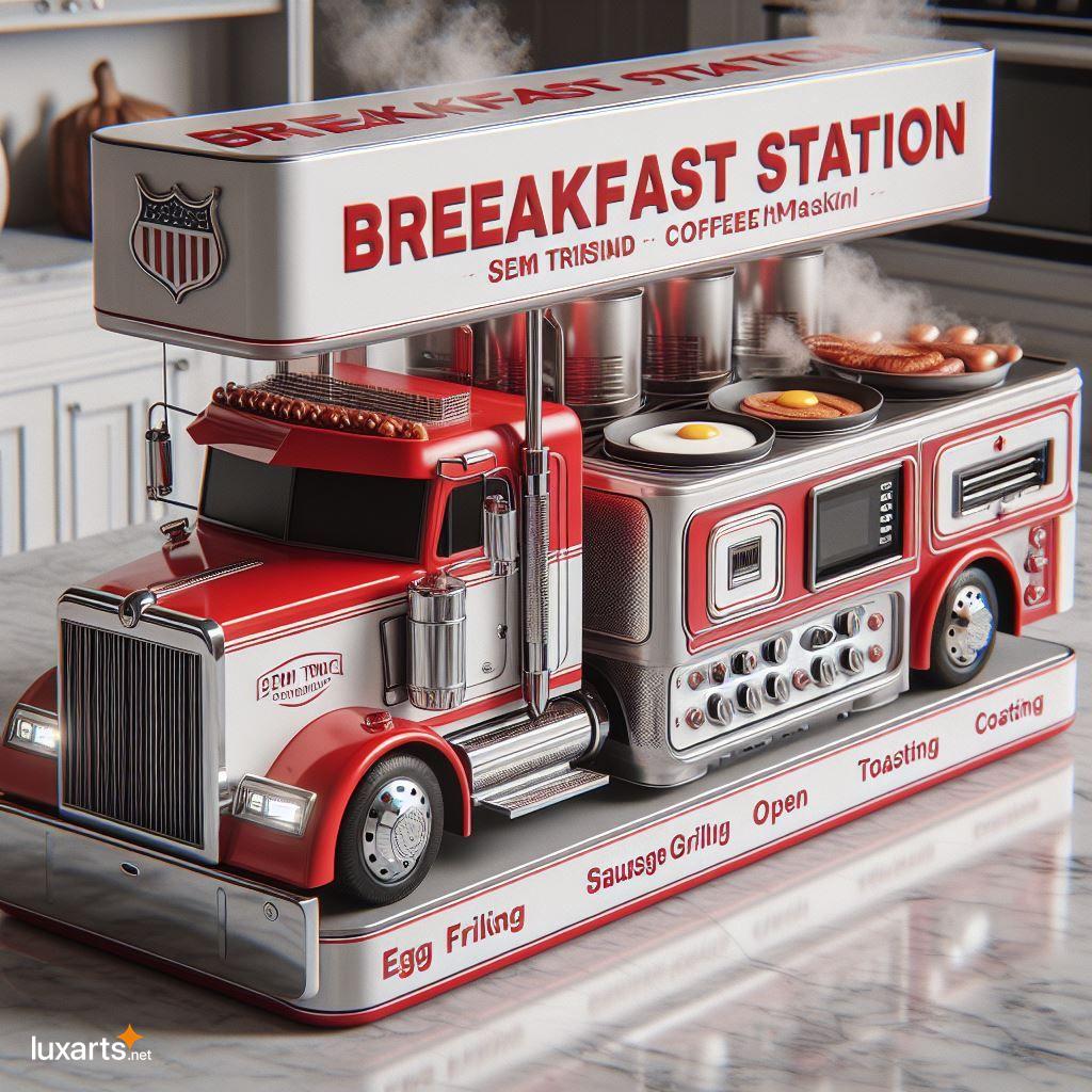 Turn Your Kitchen into a Trucker's Paradise with a DIY Semi Truck Breakfast Station semi truck inspired breakfast station 8