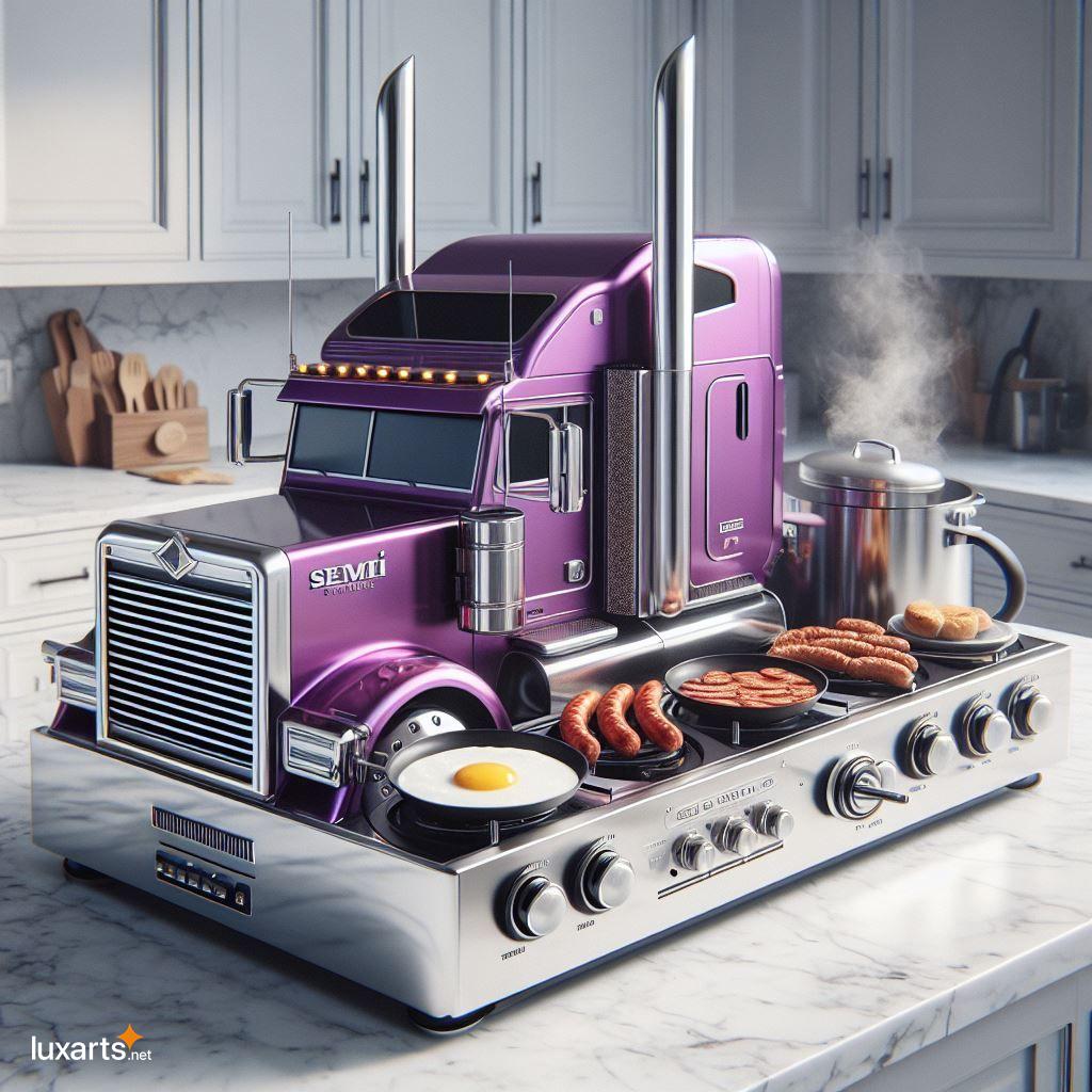 Turn Your Kitchen into a Trucker's Paradise with a DIY Semi Truck Breakfast Station semi truck inspired breakfast station 9
