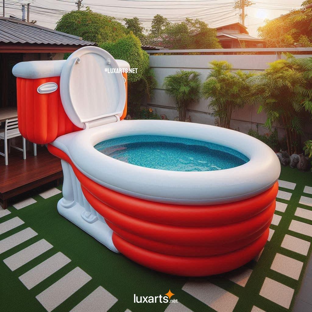 Make a Splash with These Unconventional Toilet Shaped Inflatable Pools toilet shaped inflatable pools 1