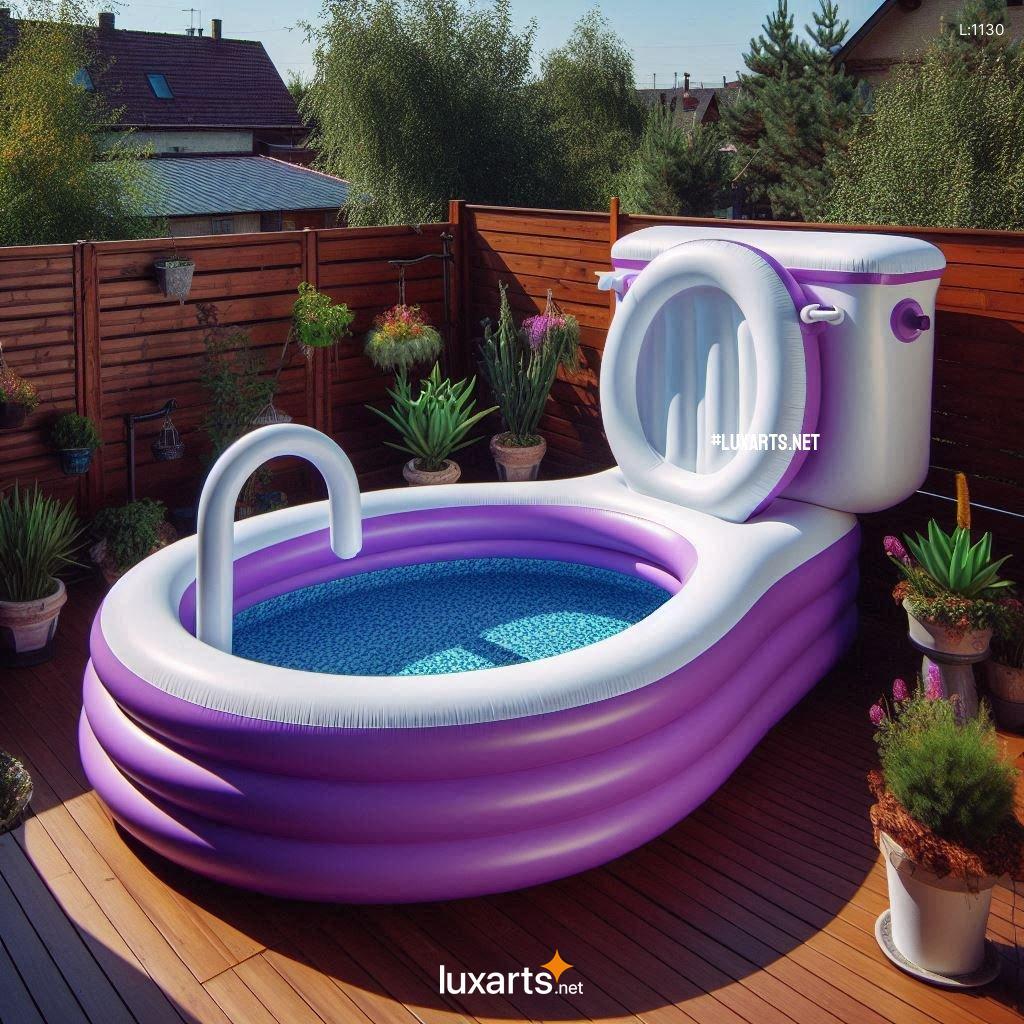 Make a Splash with These Unconventional Toilet Shaped Inflatable Pools toilet shaped inflatable pools 2