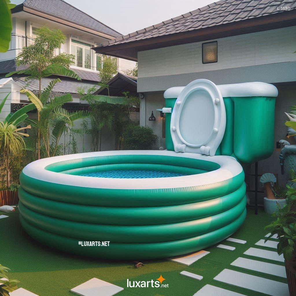 Make a Splash with These Unconventional Toilet Shaped Inflatable Pools toilet shaped inflatable pools 3