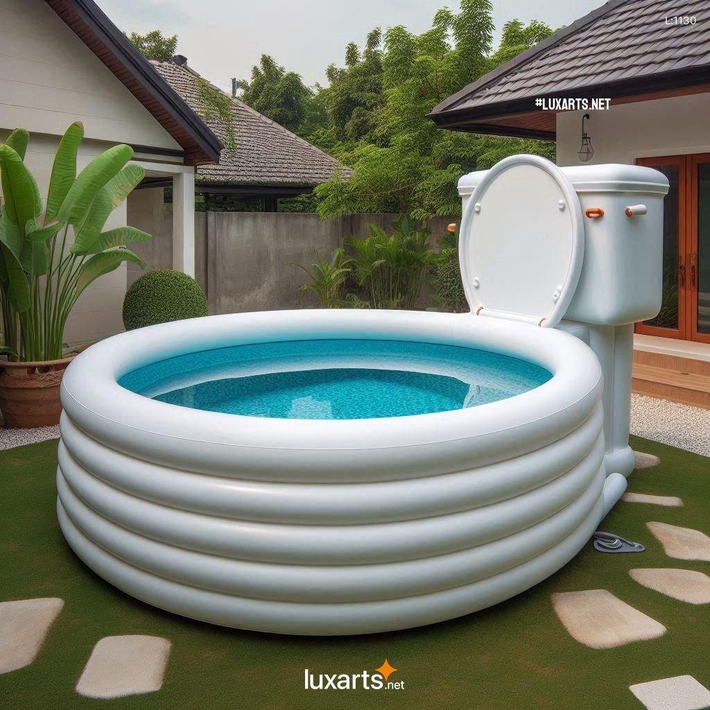 Make a Splash with These Unconventional Toilet Shaped Inflatable Pools toilet shaped inflatable pools 4