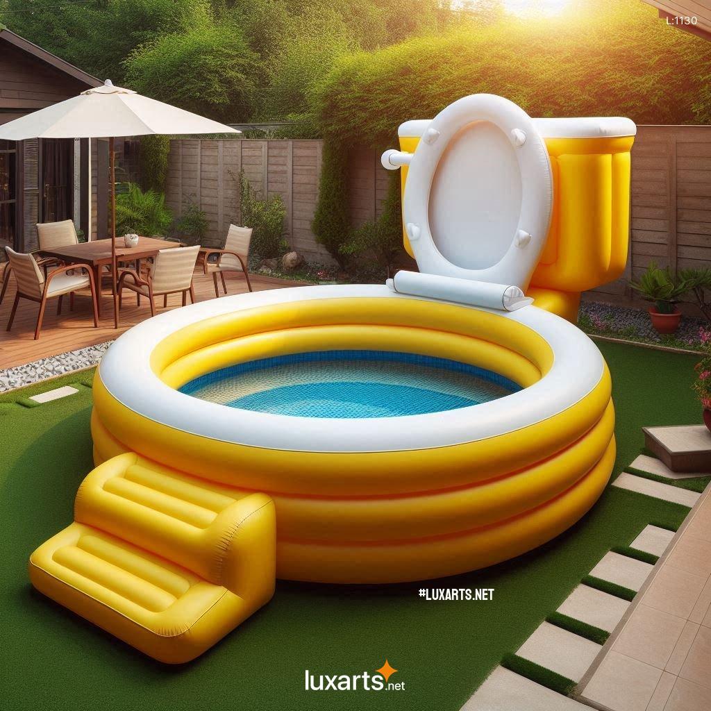 Make a Splash with These Unconventional Toilet Shaped Inflatable Pools toilet shaped inflatable pools 5