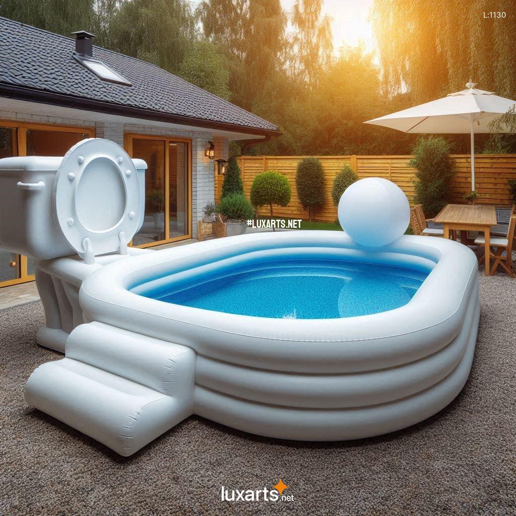 Make a Splash with These Unconventional Toilet Shaped Inflatable Pools toilet shaped inflatable pools 6