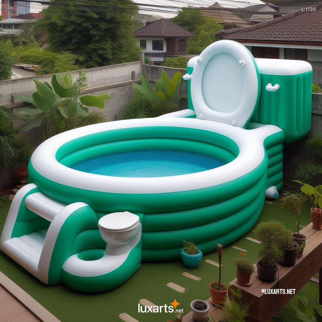Make a Splash with These Unconventional Toilet Shaped Inflatable Pools toilet shaped inflatable pools 7