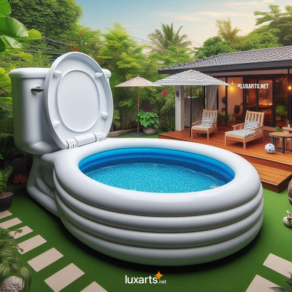 Make a Splash with These Unconventional Toilet Shaped Inflatable Pools toilet shaped inflatable pools 8