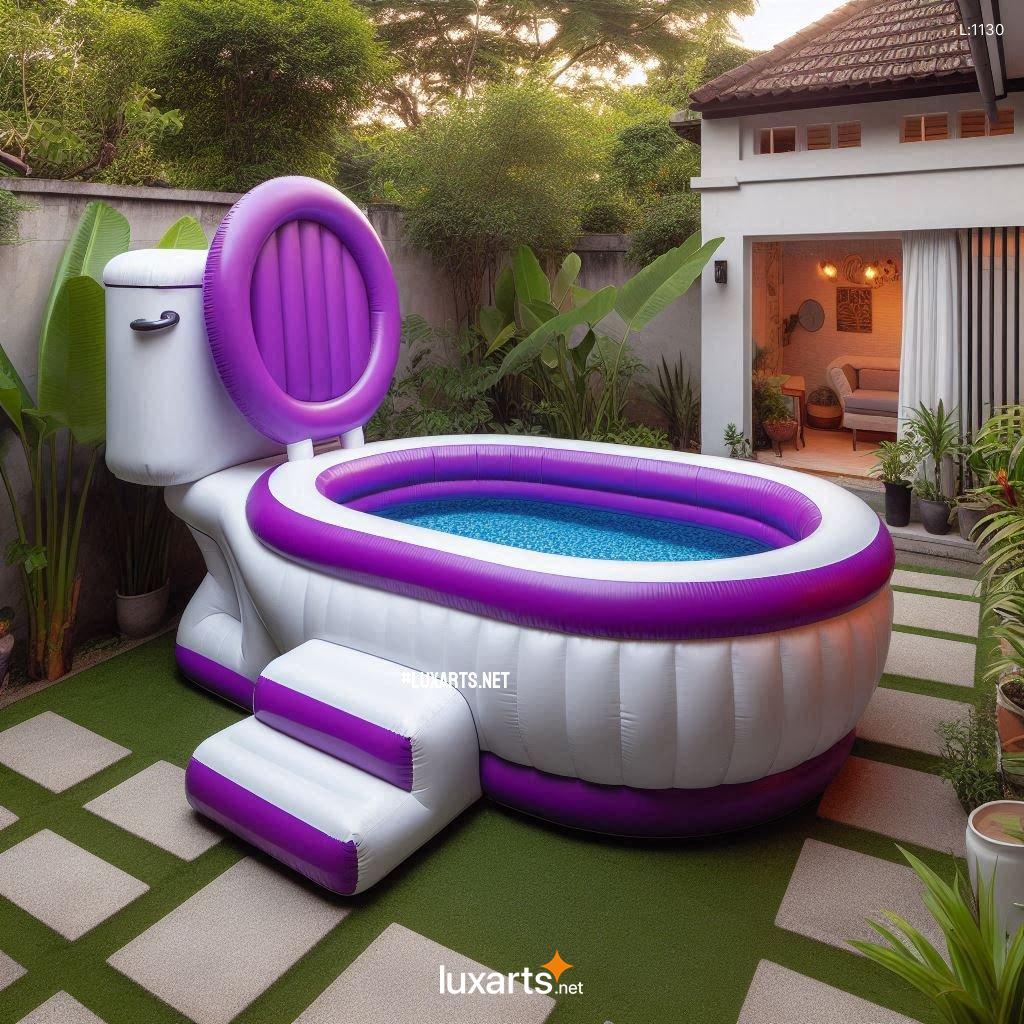 Make a Splash with These Unconventional Toilet Shaped Inflatable Pools toilet shaped inflatable pools 9