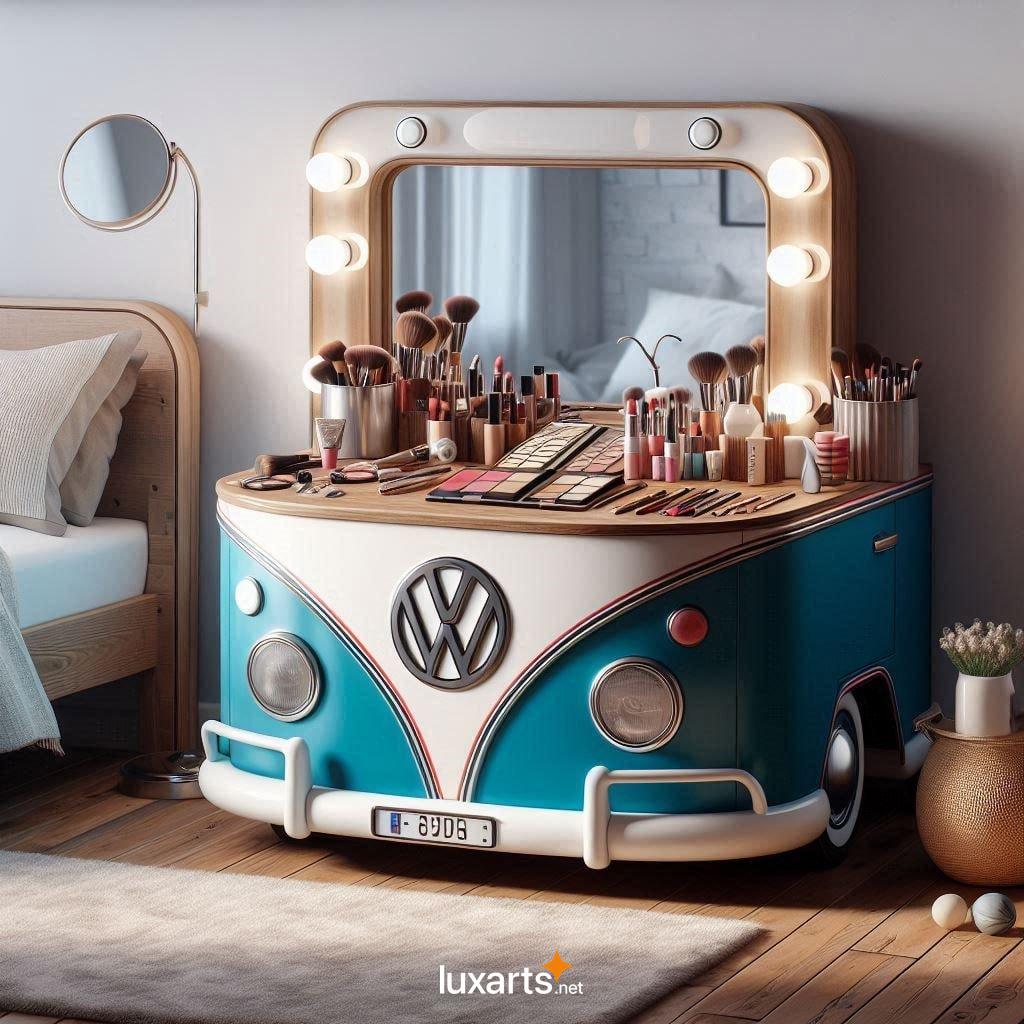 Unleash Your Inner Glam with the Retro-Inspired Volkswagen Bus Makeup Table volkswagen bus makeup table 10