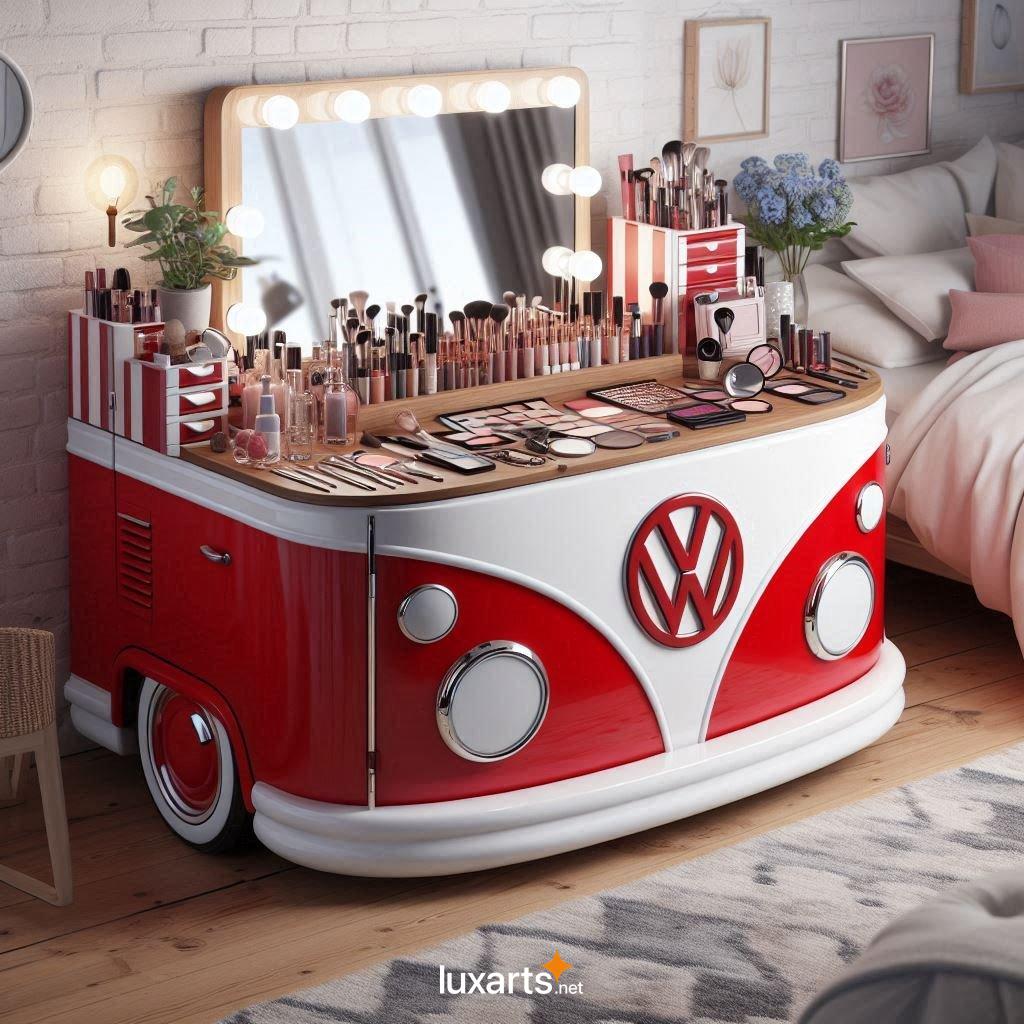 Unleash Your Inner Glam with the Retro-Inspired Volkswagen Bus Makeup Table volkswagen bus makeup table 5