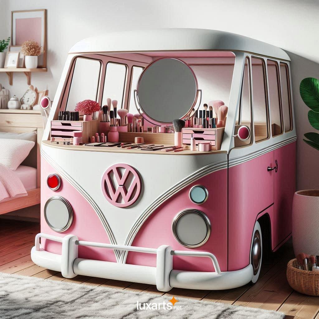 Unleash Your Inner Glam with the Retro-Inspired Volkswagen Bus Makeup Table volkswagen bus makeup table 6