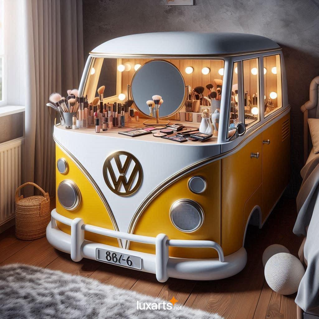 Unleash Your Inner Glam with the Retro-Inspired Volkswagen Bus Makeup Table volkswagen bus makeup table 7
