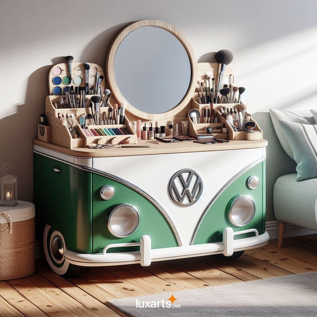 Unleash Your Inner Glam with the Retro-Inspired Volkswagen Bus Makeup Table volkswagen bus makeup table 8