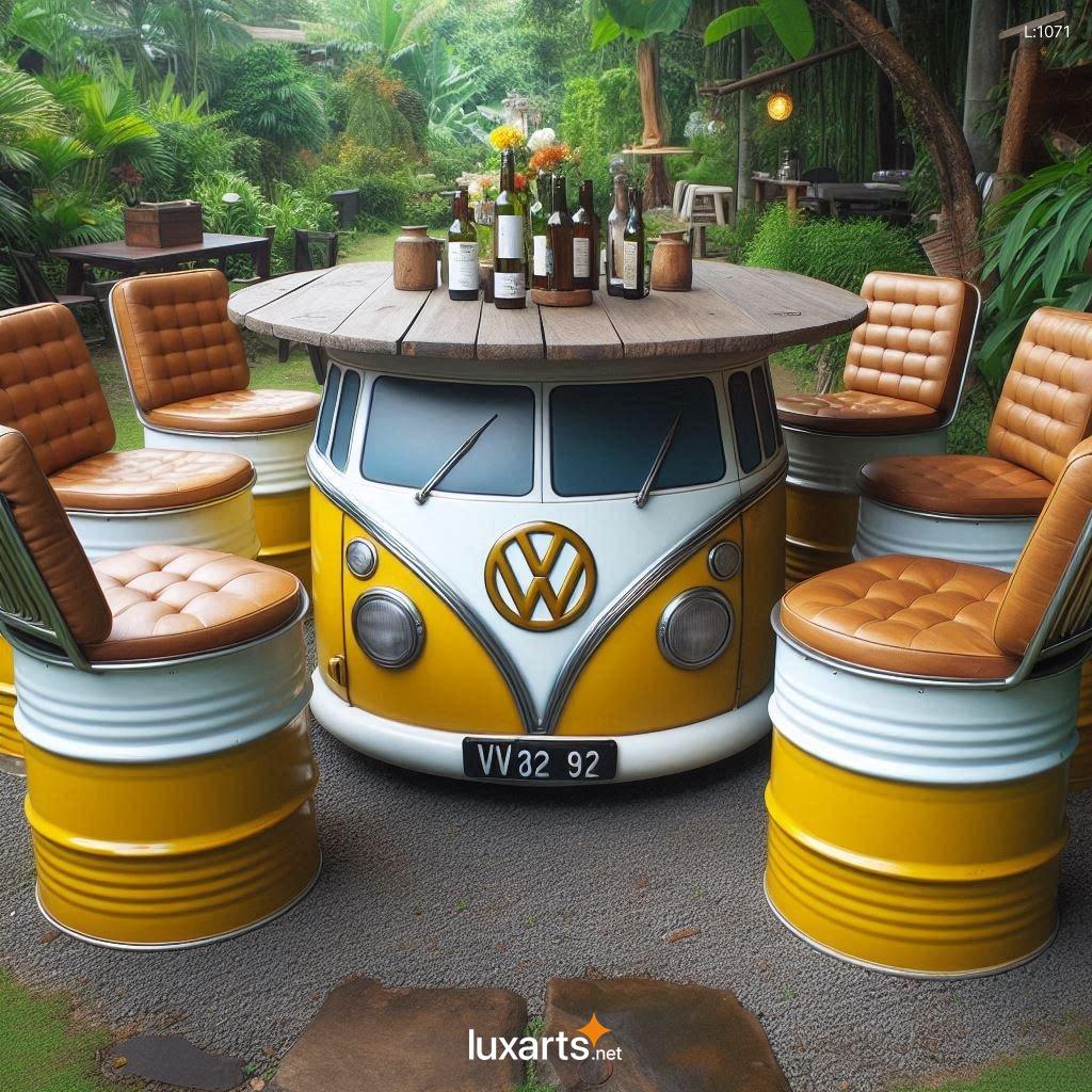 VW Bus Patio Sets: Iconic Outdoor Furniture for Those Who Love the Classics volkswagen bus patio sets 8