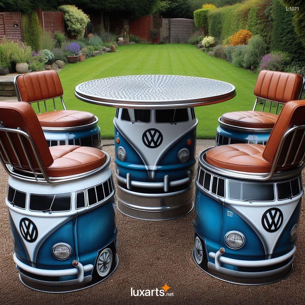 VW Bus Patio Sets: Iconic Outdoor Furniture for Those Who Love the Classics volkswagen bus patio sets 9