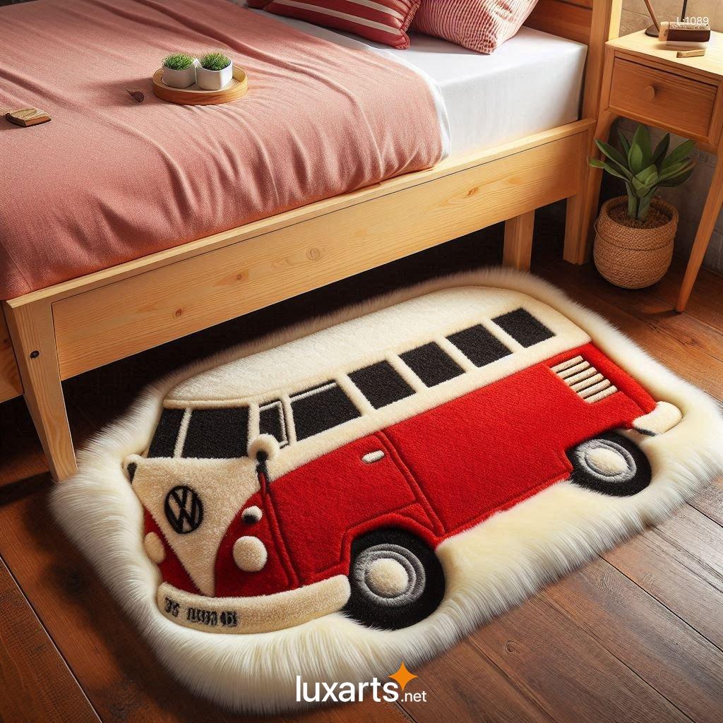 Creative Volkswagen Bus Shaped Rug: A Unique Addition to Your Home volkswagen bus rug 5