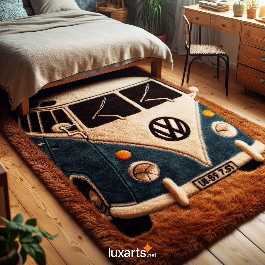 Creative Volkswagen Bus Shaped Rug: A Unique Addition to Your Home volkswagen bus rug 6