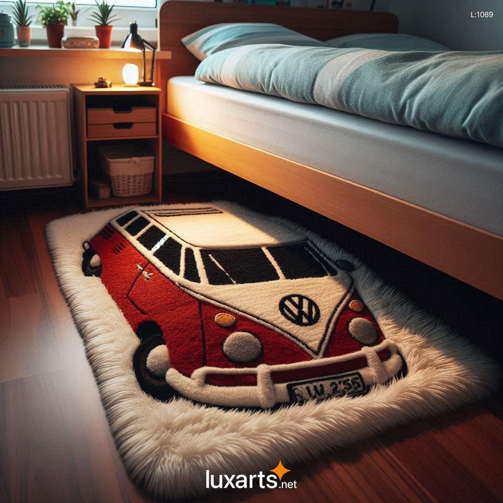 Creative Volkswagen Bus Shaped Rug: A Unique Addition to Your Home volkswagen bus rug 7