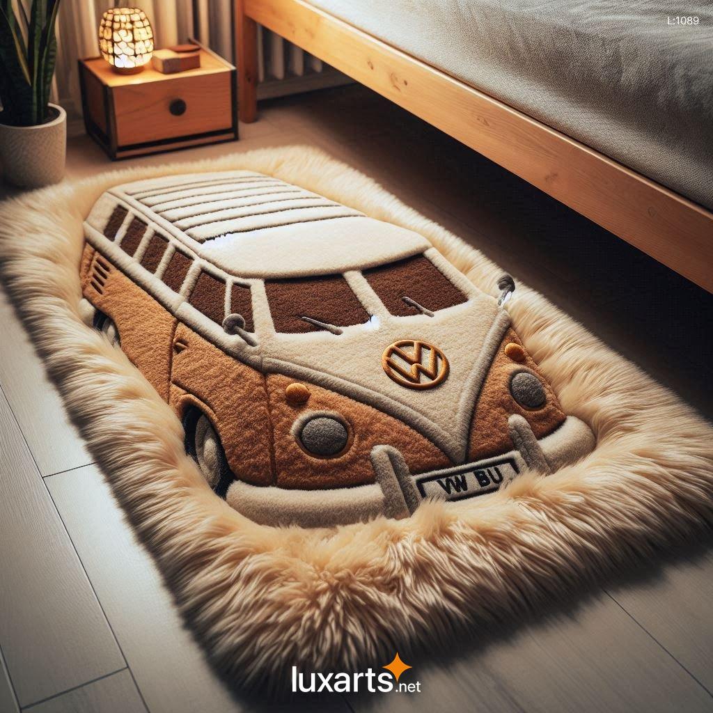 Creative Volkswagen Bus Shaped Rug: A Unique Addition to Your Home volkswagen bus rug 9