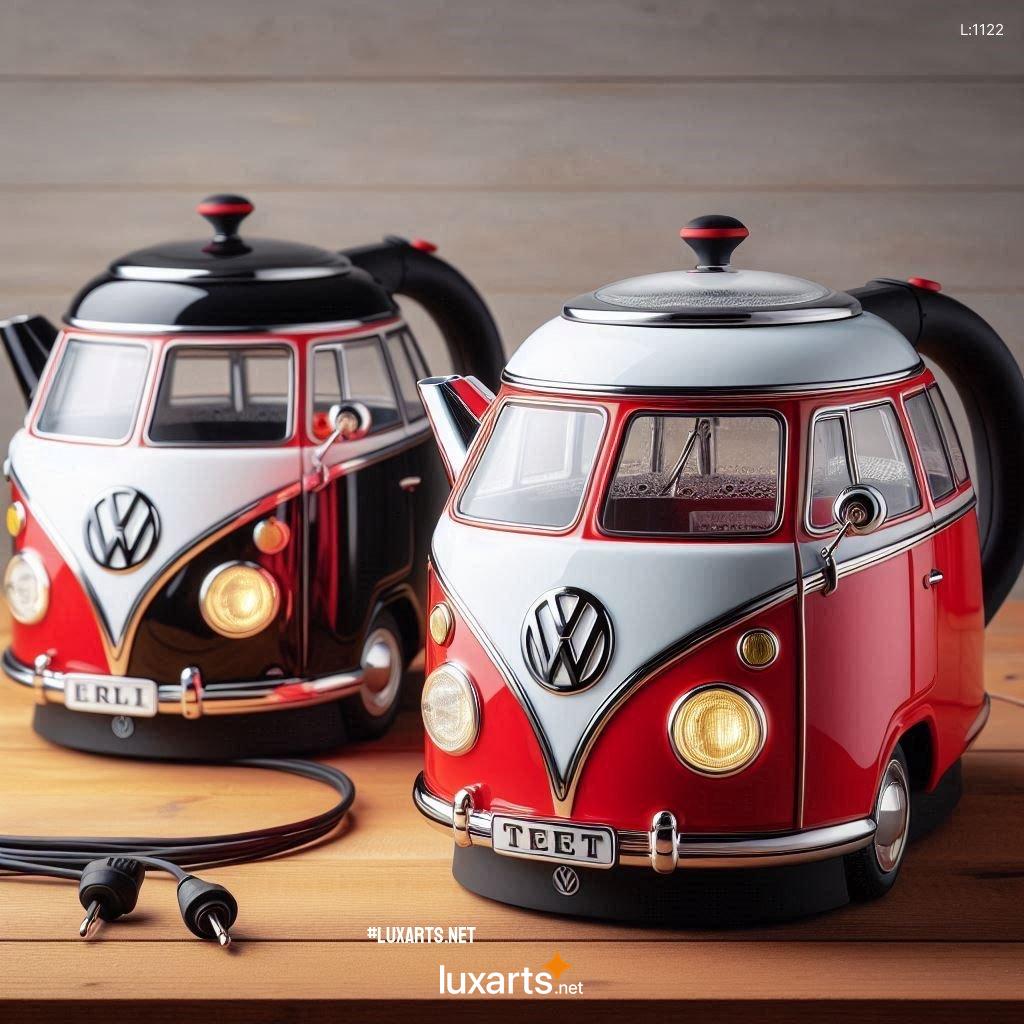 Embrace Retro Aesthetics with the Volkswagen Bus Shaped Electric Kettle: A Design-Forward Kitchen Gadget volkswagen bus shaped electric kettles 7