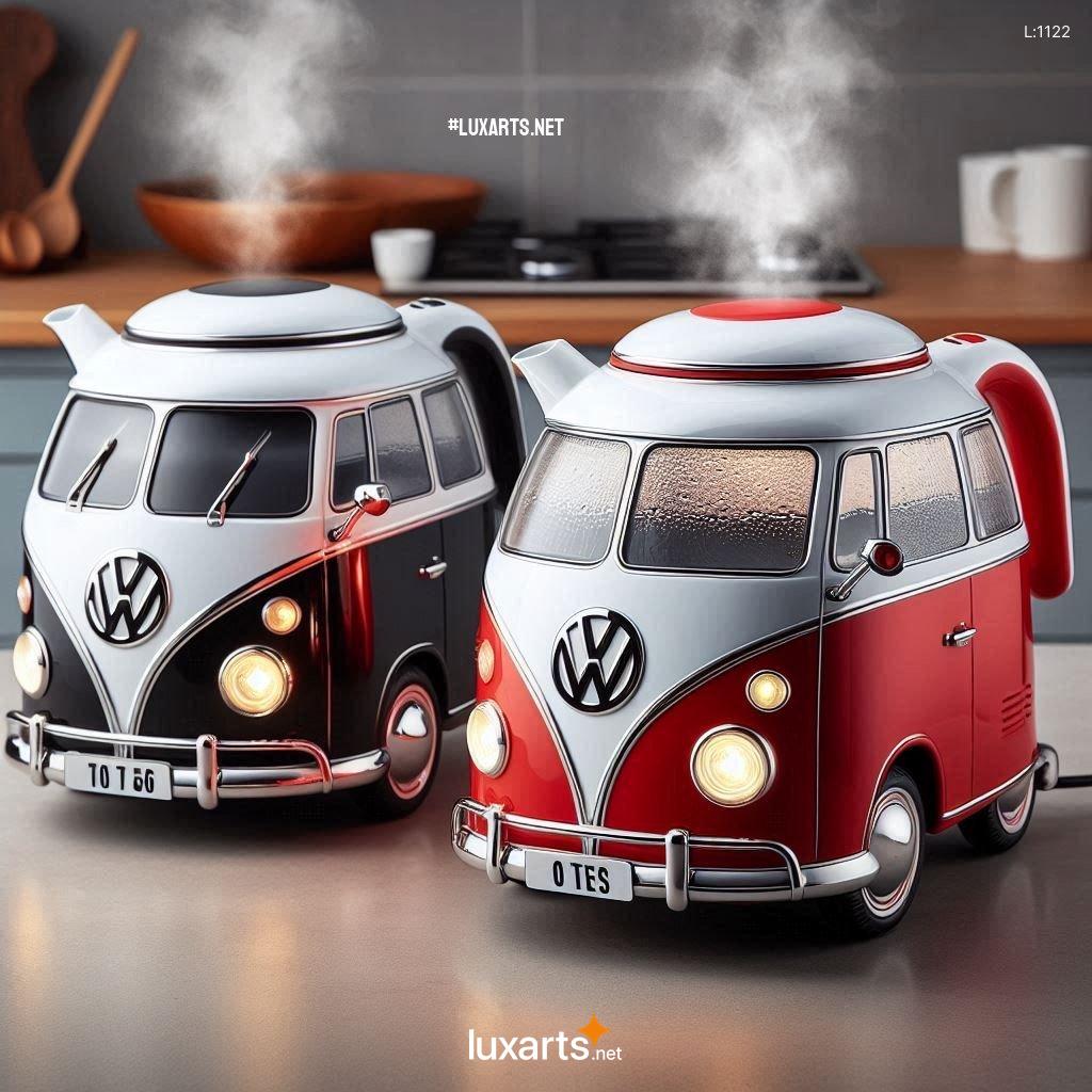 Embrace Retro Aesthetics with the Volkswagen Bus Shaped Electric Kettle: A Design-Forward Kitchen Gadget volkswagen bus shaped electric kettles 8