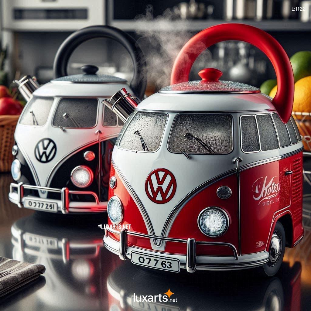 Embrace Retro Aesthetics with the Volkswagen Bus Shaped Electric Kettle: A Design-Forward Kitchen Gadget volkswagen bus shaped electric kettles 9