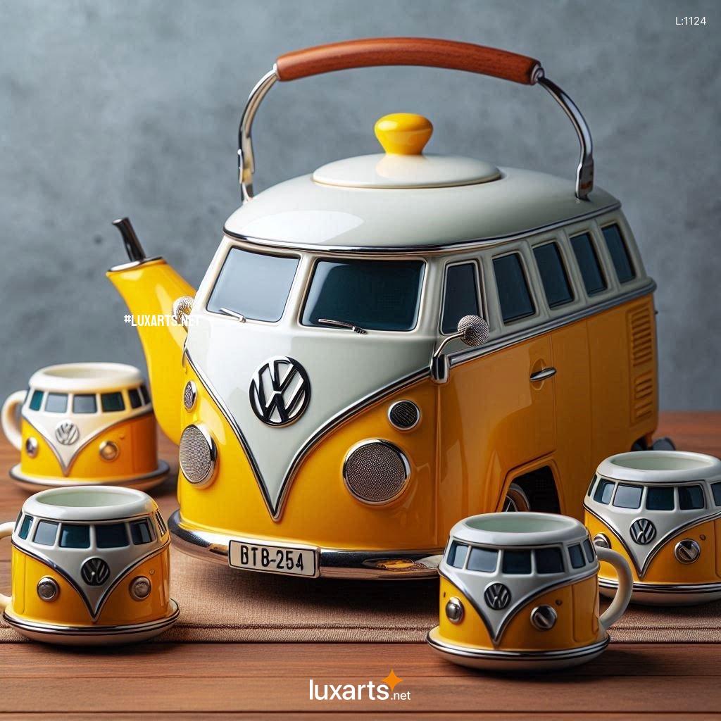 Indulge in Nostalgic Vibes with the Volkswagen Bus Shaped Teapot: A Groovy Kitchen Gadget volkswagen bus shaped teapot 1
