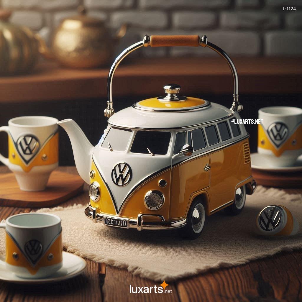 Indulge in Nostalgic Vibes with the Volkswagen Bus Shaped Teapot: A Groovy Kitchen Gadget volkswagen bus shaped teapot 3