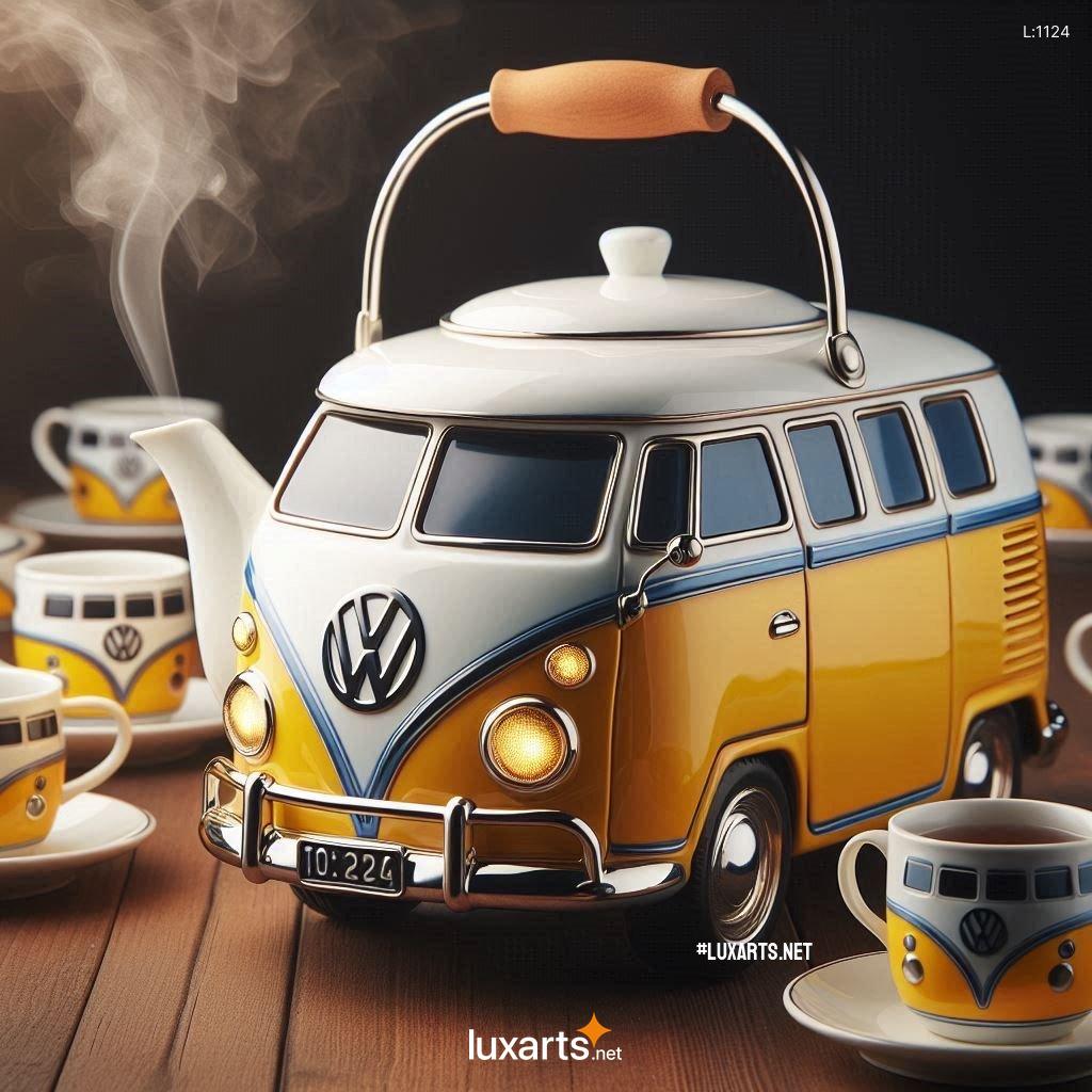 Indulge in Nostalgic Vibes with the Volkswagen Bus Shaped Teapot: A Groovy Kitchen Gadget volkswagen bus shaped teapot 5