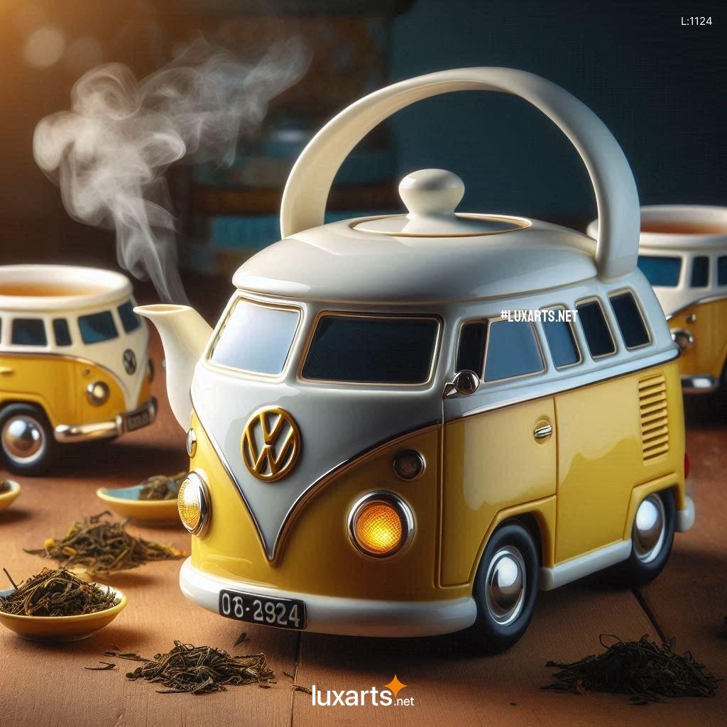 Indulge in Nostalgic Vibes with the Volkswagen Bus Shaped Teapot: A Groovy Kitchen Gadget volkswagen bus shaped teapot 7