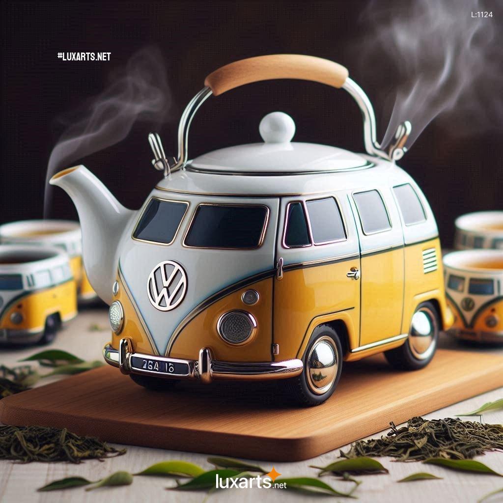 Indulge in Nostalgic Vibes with the Volkswagen Bus Shaped Teapot: A Groovy Kitchen Gadget volkswagen bus shaped teapot 8
