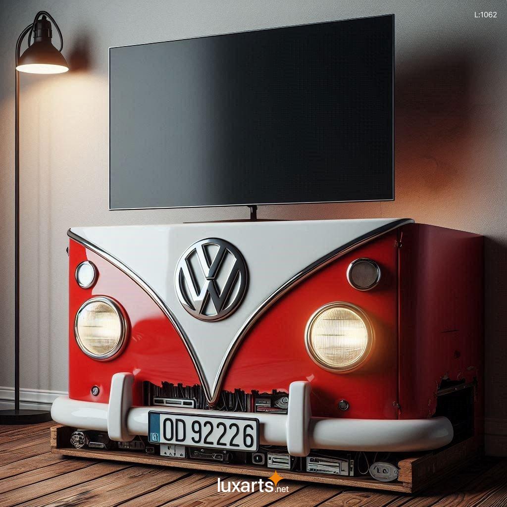 Volkswagen Bus Shaped TV Stand: A Retro Statement Piece for Your Living Room volkswagen bus shaped tv stand 1