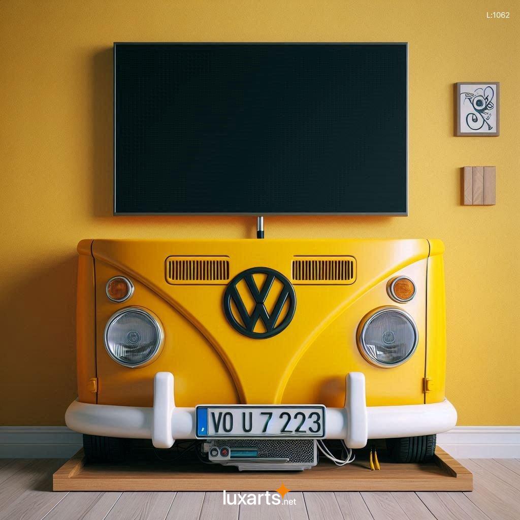 Volkswagen Bus Shaped TV Stand: A Retro Statement Piece for Your Living Room volkswagen bus shaped tv stand 10