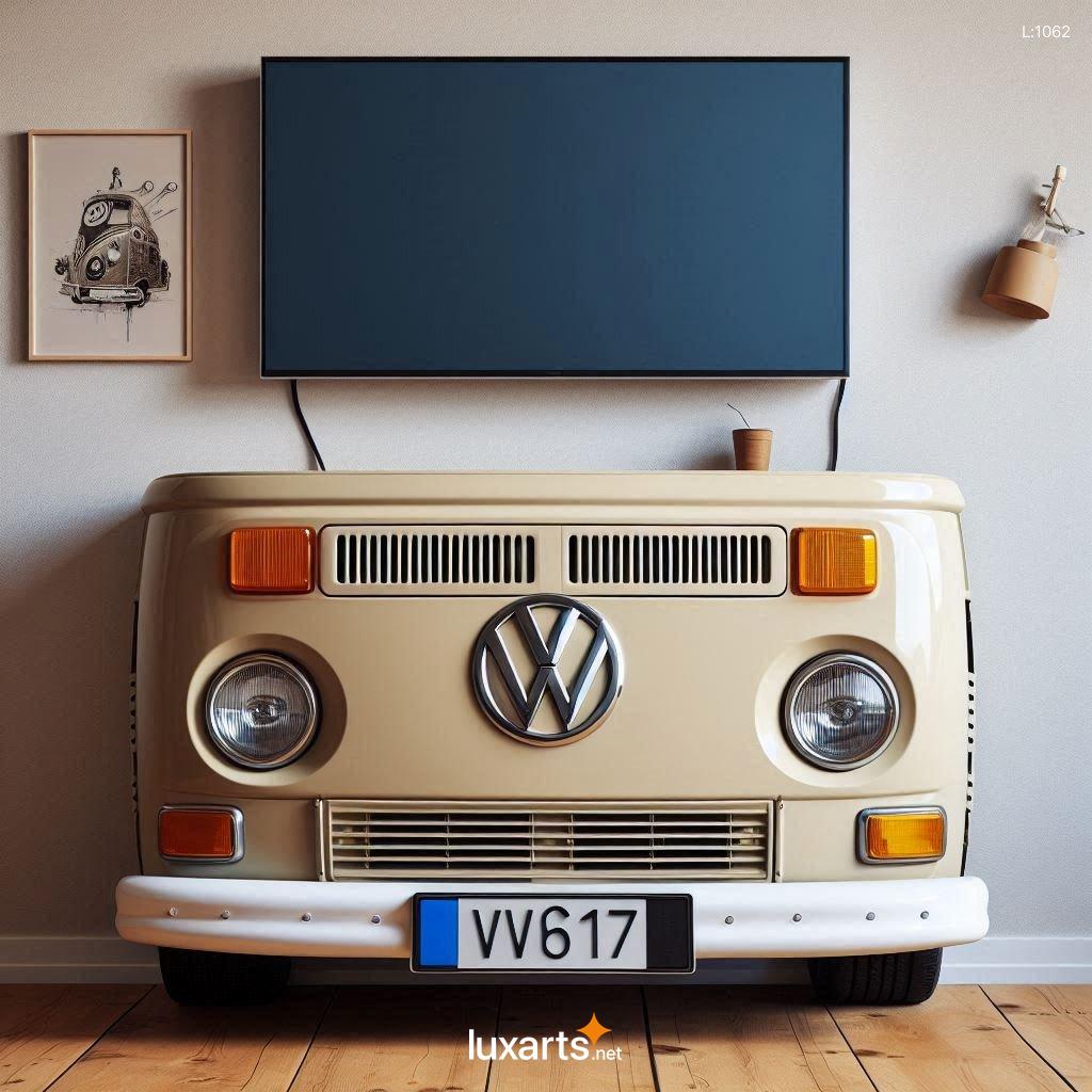 Volkswagen Bus Shaped TV Stand: A Retro Statement Piece for Your Living Room volkswagen bus shaped tv stand 2