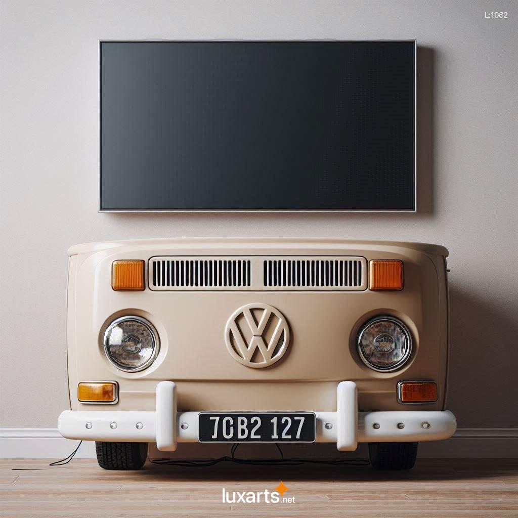 Volkswagen Bus Shaped TV Stand: A Retro Statement Piece for Your Living Room volkswagen bus shaped tv stand 3