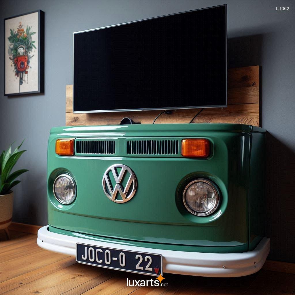 Volkswagen Bus Shaped TV Stand: A Retro Statement Piece for Your Living Room volkswagen bus shaped tv stand 4