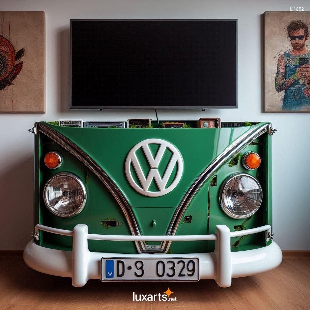 Volkswagen Bus Shaped TV Stand: A Retro Statement Piece for Your Living Room volkswagen bus shaped tv stand 5