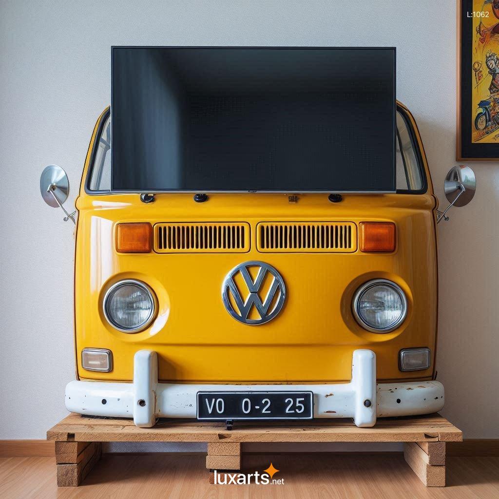 Volkswagen Bus Shaped TV Stand: A Retro Statement Piece for Your Living Room volkswagen bus shaped tv stand 6