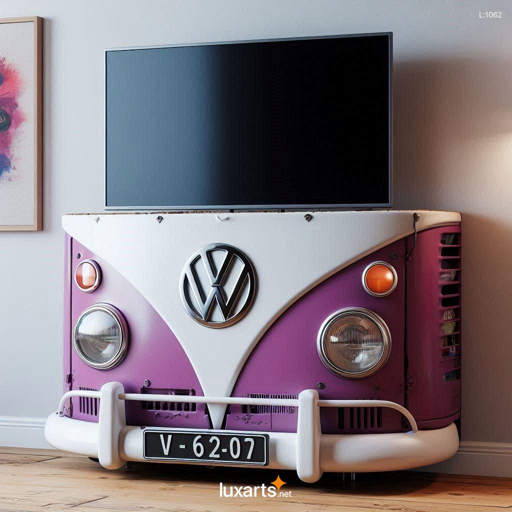 Volkswagen Bus Shaped TV Stand: A Retro Statement Piece for Your Living Room volkswagen bus shaped tv stand 7