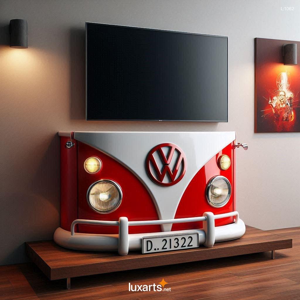 Volkswagen Bus Shaped TV Stand: A Retro Statement Piece for Your Living Room volkswagen bus shaped tv stand 9